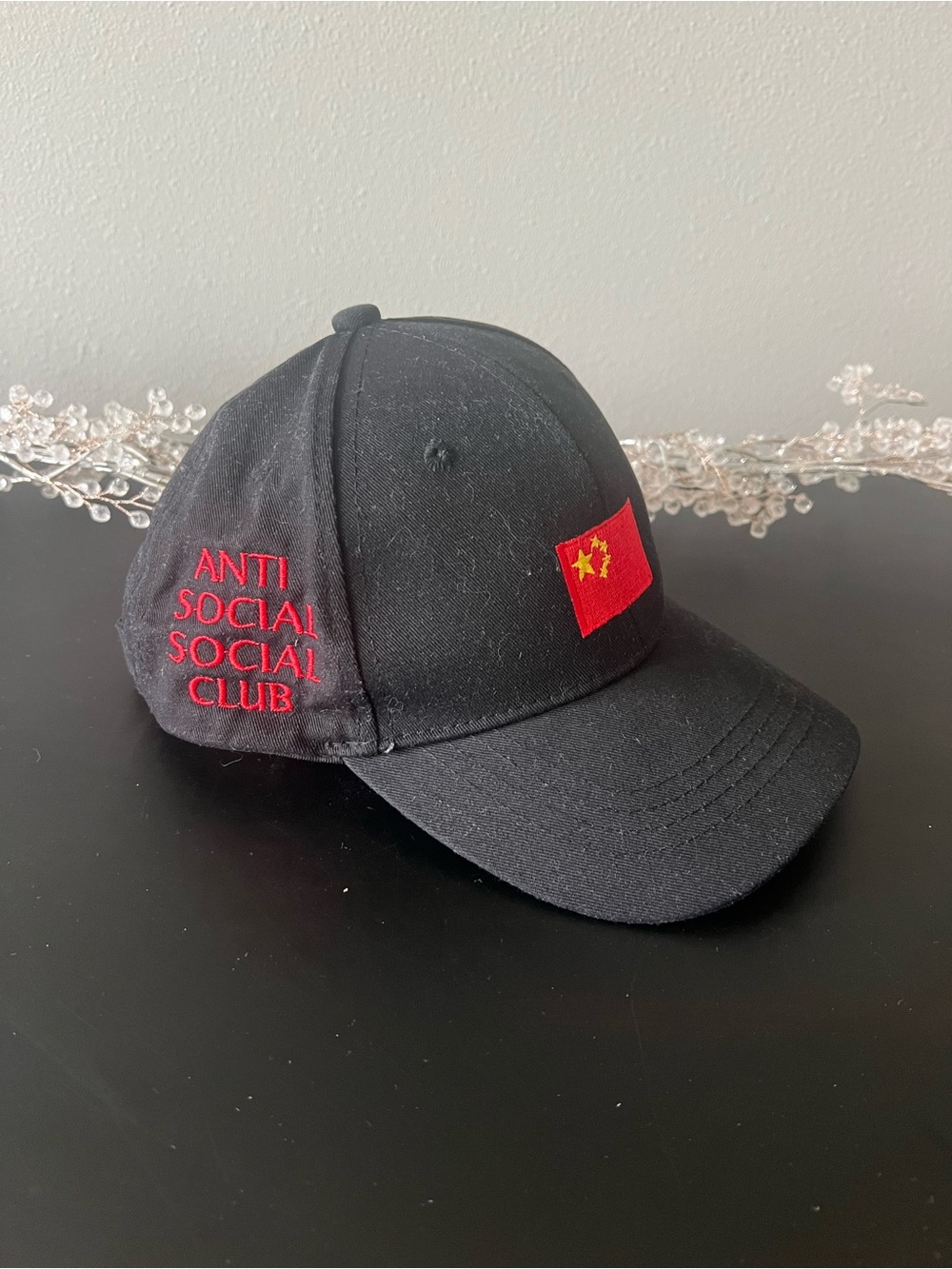 Black Anti Social Social Club Unisex Baseball Cap